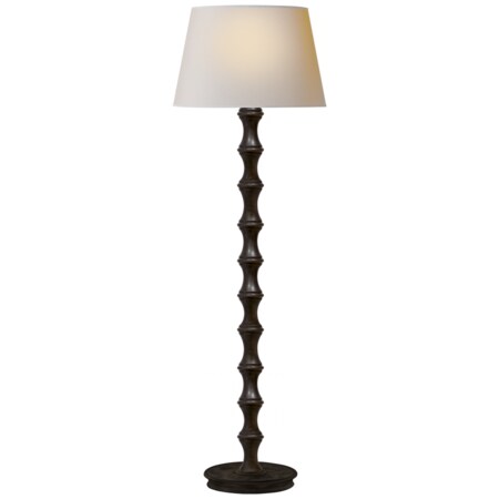 Visual Comfort S111BB-NP Studio 1 Light Floor Lamp in Bamboo with Natural Paper